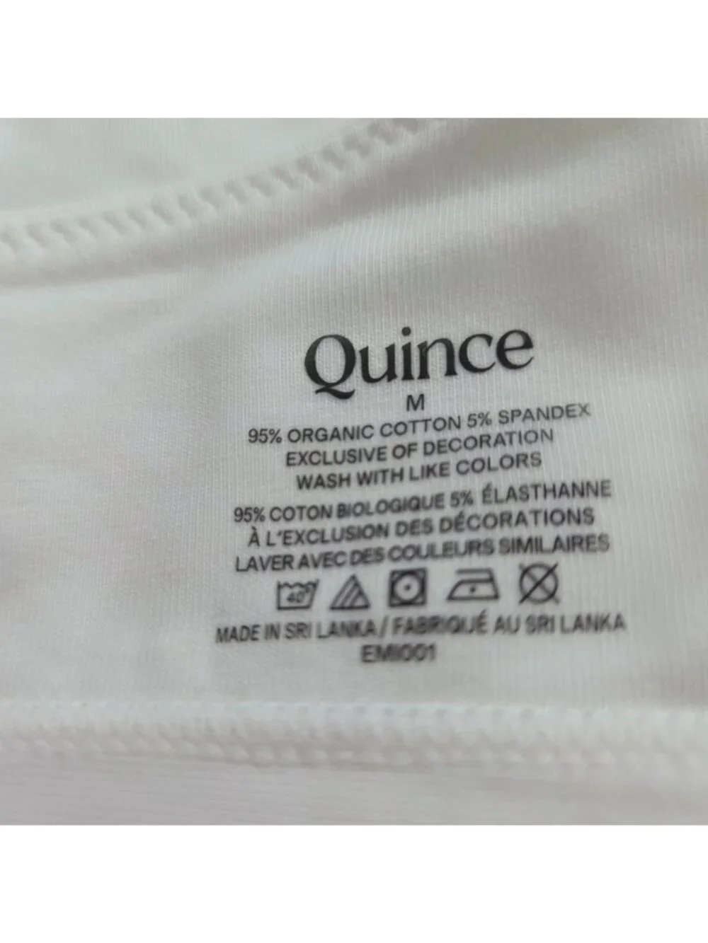 Quince Organic Cotton Scoop Bralette (2-pack) Size M